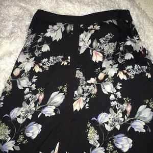 I.N.C Silky Floral Asymmetrical Shift Skirt